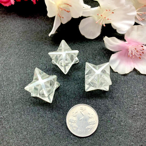 Zen Coded Clear Quartz Merkaba