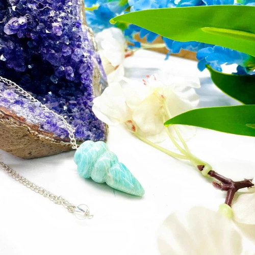 Zen Coded Amazonite Pendulum
