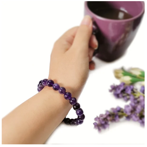 Zen coded Amethyst Bracelet (Meditation and Intuition)