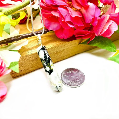 Zen Coded Rainbow Moonstone Pencil Pendants (Divine Feminine & Intuition)