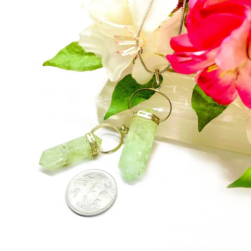 Zen Coded Green Fluorite Pendants (Growth & Clarity)