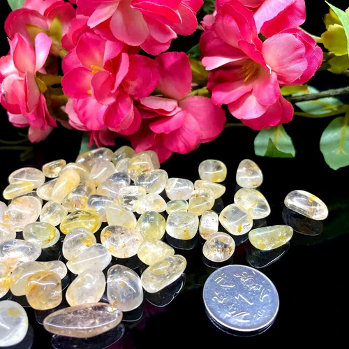 Zen Coded Yellow Topaz Tumble Stones (Self-Realization & Abundance)