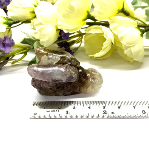 Zen Coded Dragon Head in Smoky Quartz