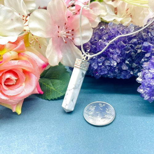 Zen coded Howlite Pencil Pendants