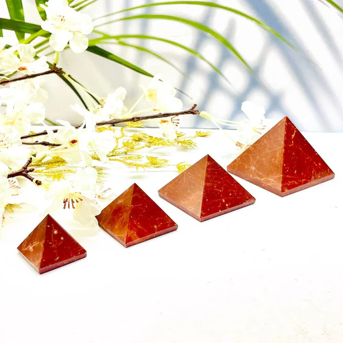 Zen Coded Red Jasper Pyramid (Grounding & Stamina) - Image 2