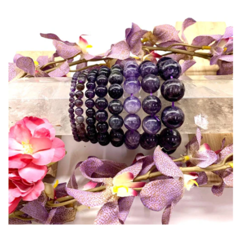 Zen coded Amethyst Bracelet (Meditation and Intuition) - Image 2